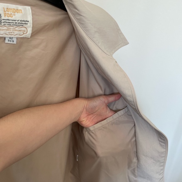 London Fog Khaki Jacket - Picture 4 of 6